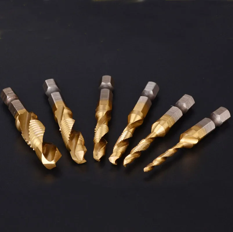 Premium Hex Shank Drill and Screw Tap Set - Comprehensive Hand Tool Kit for Efficient Drilling and Tapping