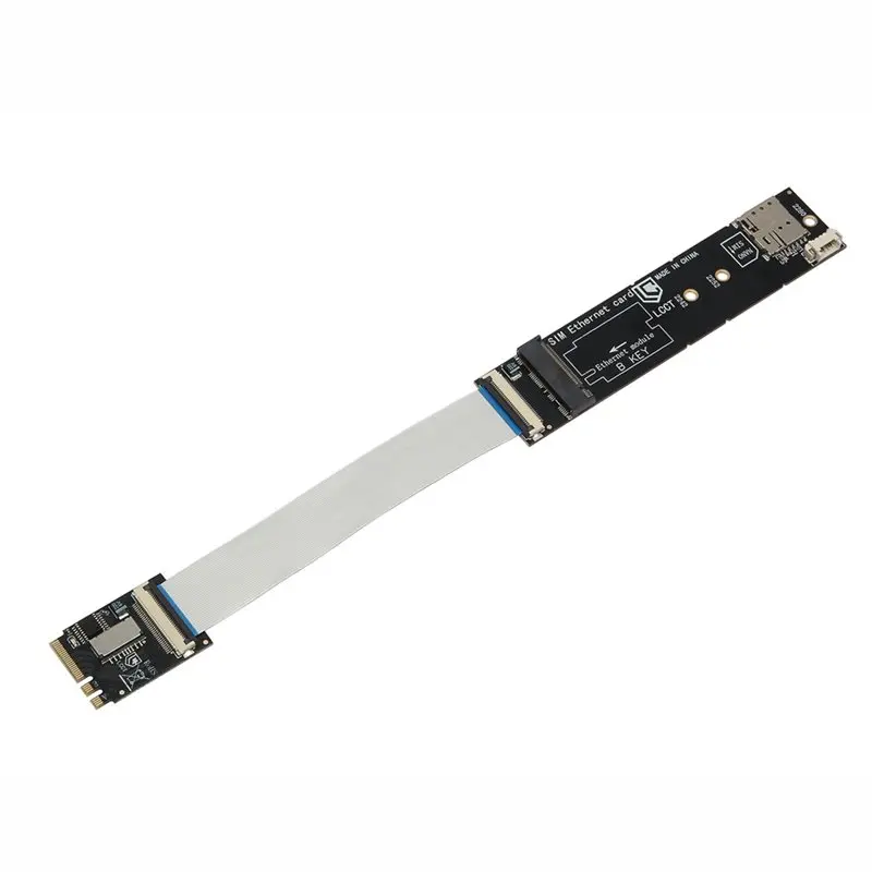 TA-M.2 A+E 키 - M.2 B-키 3G/4G/5G 네트워크 모듈은 M.2 B 키 모듈/USB/Pcie 신호를 지원합니다. SIM 카드 슬롯
