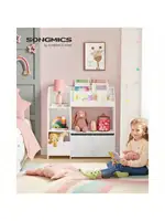 SONGMICS Toy and Book Organizer for Kids, Kids Bookshelf and Toy Storage, Storage Organizer with 2 Storage Boxes, for Playroom 2