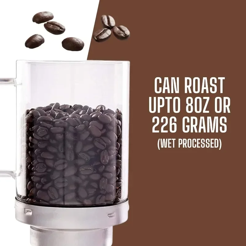SR800 Automatic Coffee Bean Roaster Roast Coffee At Home Convection Fan Control-Digital Status Display Speed Roasting System