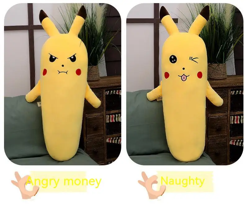 Pokemon Radish Pikachu Anime Plush Toy Sleeping Pillow 50Cm
