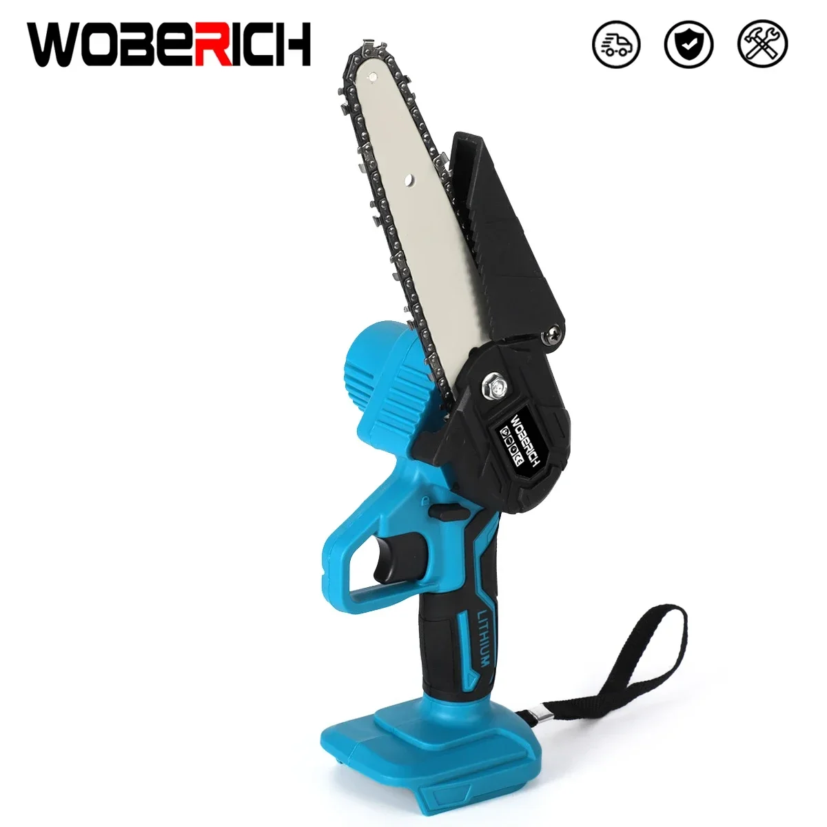

6inch Electric Mini Chain Saws Pruning ChainSaw Cordless Garden Tree Logging Trimming Saw Wood Cutting Only tool For Makita 18V
