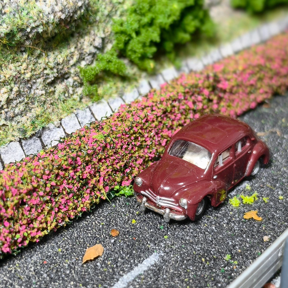 5 Stück künstliche Miniatur-Heckstreifen, Modell-Strauchstreifen für DIY-Modellbau/Gartendekoration/Sandtisch, Gebäude, Landschaft/Diorama – Detail 3