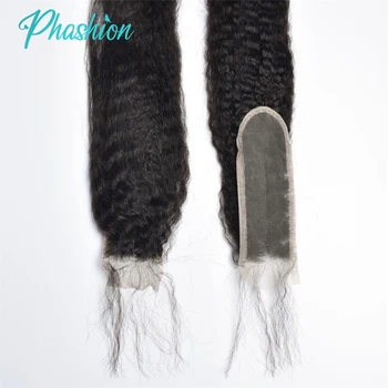 Phashion 26 28 Inch Kinky Straight 2x6 Deep Parting Kim K Lace Closure 13x6 Lace Frontal Only Human Hair Transparent Remy Hair 1