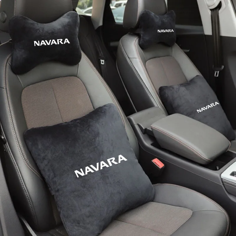 

Car Neck Pillow Seat Headrest Lumbar Spine Protectio Throw pillow for NISSAN NAVARA Car Accessories