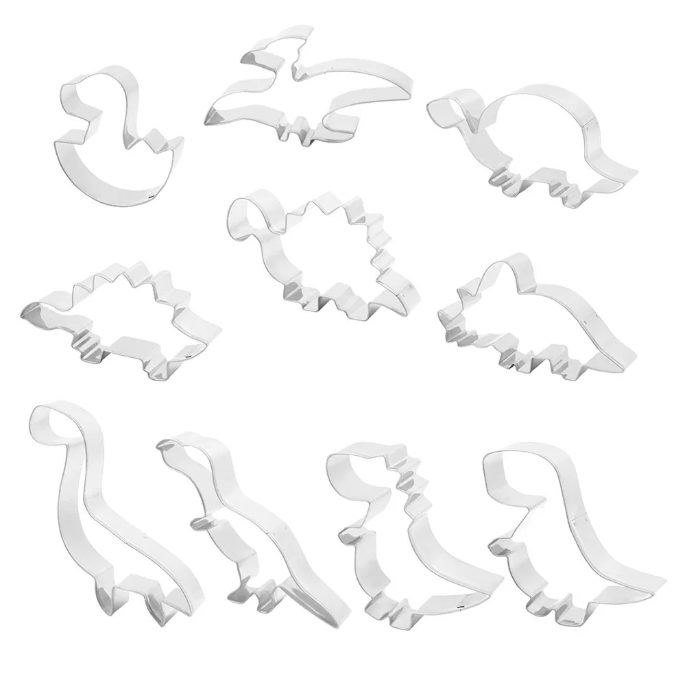 

10pcs Cookie Cutters Cookie Molds Sandwich Cutters Stainless Steel Biscuit