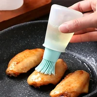 Distributeur d'huile de barbecue en Silicone avec brosse, ensemble de brosses de qualité alimentaire résistantes aux hautes températures pour la cuisine en plein air, pâtisserie, 1/3 pièces 2