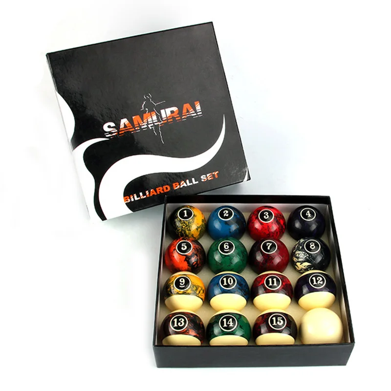 Billiard Ball 57.2mm Marblized Billiard Pool Ball Set 2-1/4inch