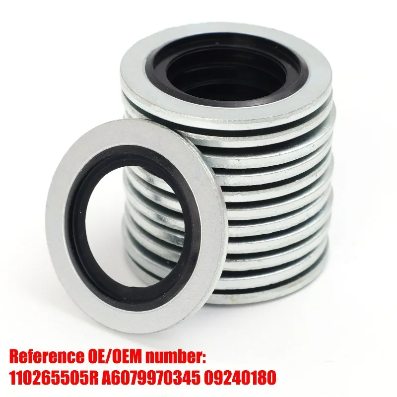 Car Oil Sump Drain Plug Sealing Gaskets Rings Washer for Peugeot Citro&euml;n Renault oil drain plug gasket sealing washers oil drain plug seal washer