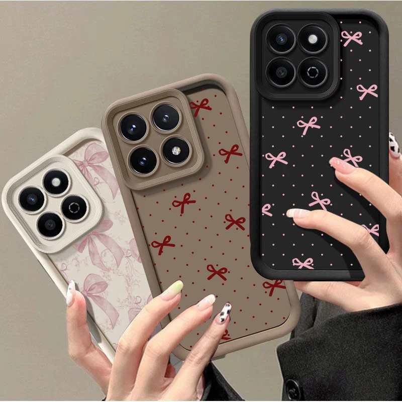 Cartoon Pink Bowknot Soft Case - Cute and Stylish Protective Cover