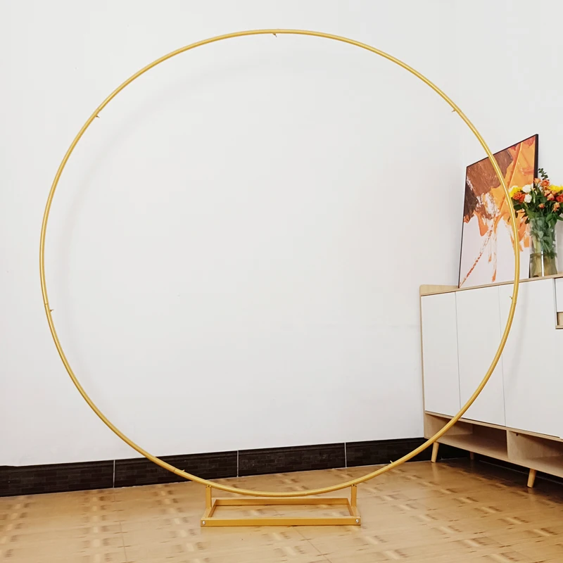 Circular Wedding Decoration Backdrop Arch Stand Birthday Party Balloon Hoop Stand Baby Shower Decorations Frame Balloons Arche,wedding arch stand,wedding arch set,party arch set