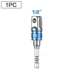 Enhanced Power Drill Impact Driver Adapter - High-Speed Hex to Nut Square Wrench Converter Extension (Socket Adapter C)
