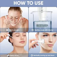 Bio 120 aiguilles 0,2 mm – Derma Stamp réglable, outil portable de massage du cuir chevelu et de soin de la peau pour le visage, le cuir chevelu, la barbe et le corps 6