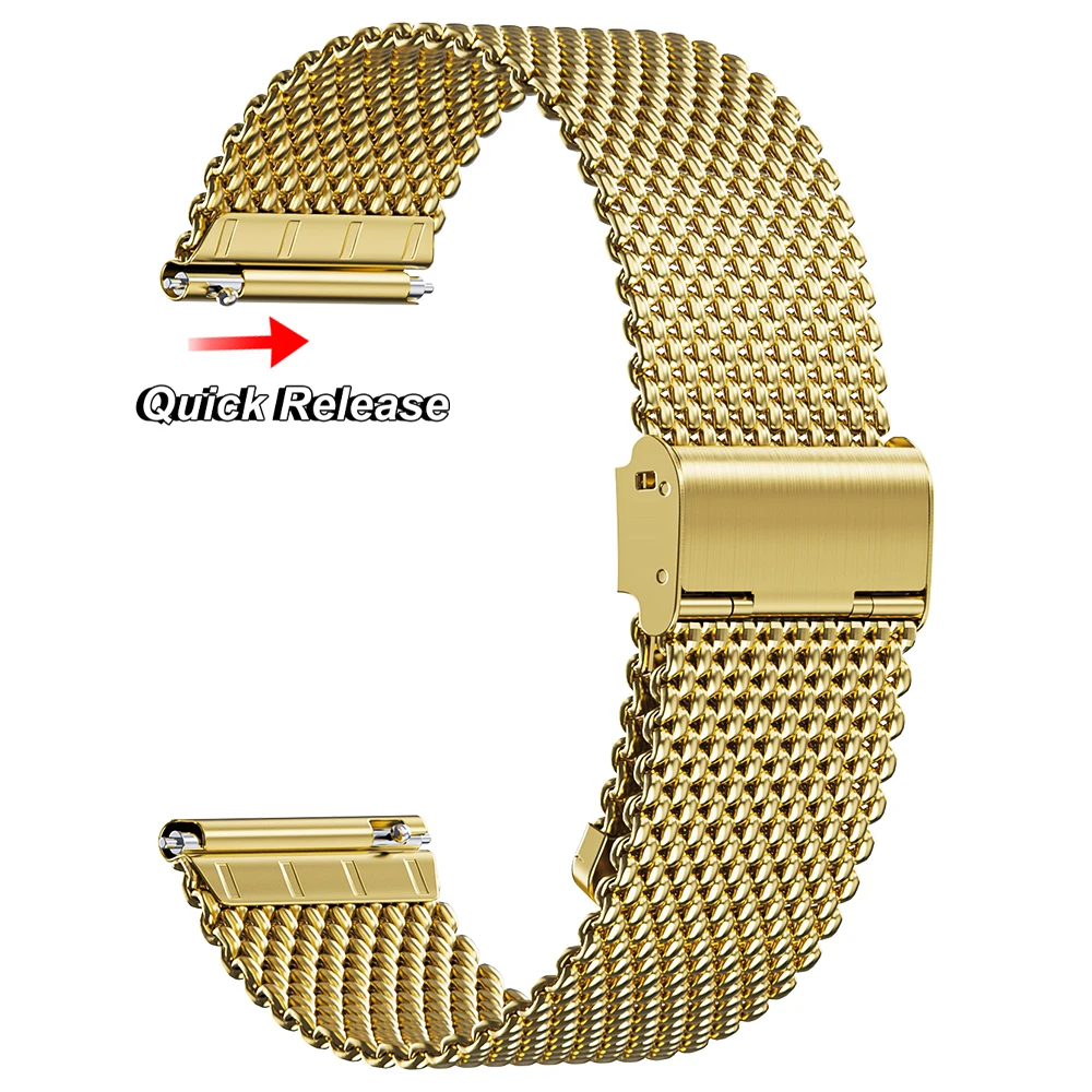 Sleek Silver Milanese Mesh Metal Wristband Bracelet