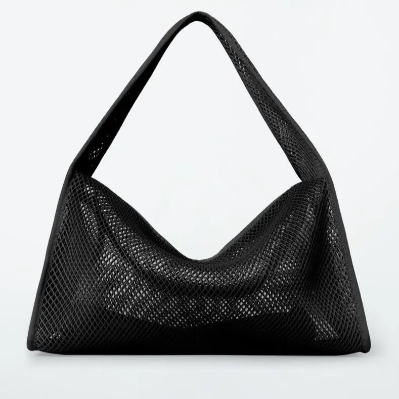 2025 New Women Woven Shoulder Bag Large Capacity Casual Totes Portable Top Handbags Knitting Holiday Beach Shopping Bag