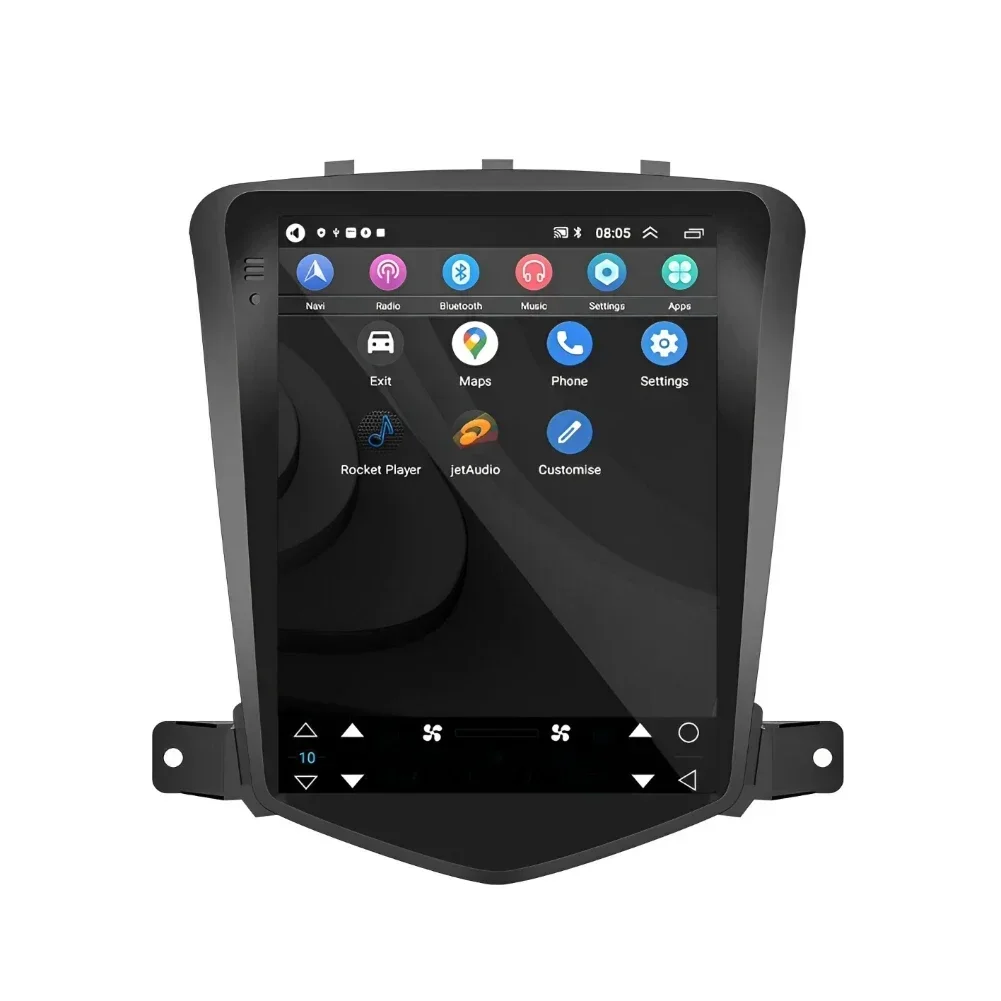 For Chevrolet Chevy Cruze 2009-2015 9.7" Stereo Head Unit with Wireless CarPlay Android Auto GPS Bluetooth Backup Camera +Mic