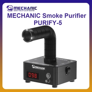 Estrattore di Fumi MECHANIC OFFICIAL PURIFY-5 con Tubo Regolabile, Potente Aspirazione per Saldatura Elettrica e Riparazioni Fai-da-Te