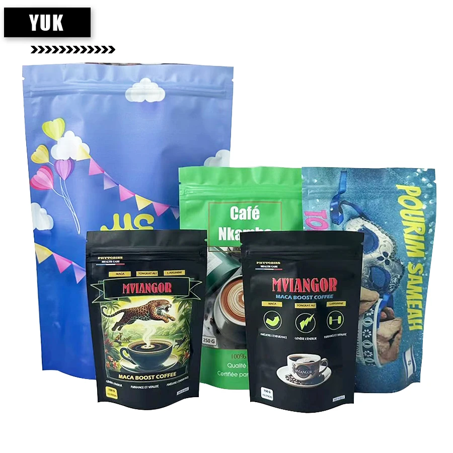 맞춤형 호일 지퍼 포장 가방, 웨딩 파우치, 캔디 스탠드업 백