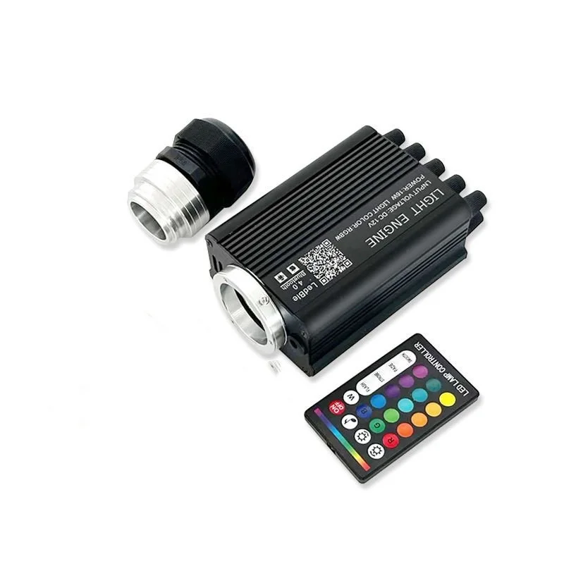 RGBW Fiber Optic Led Illuminator Starry Star Car DIY Lighting Source+Shooting Meteor App Sound Control w/Remote controller 220V