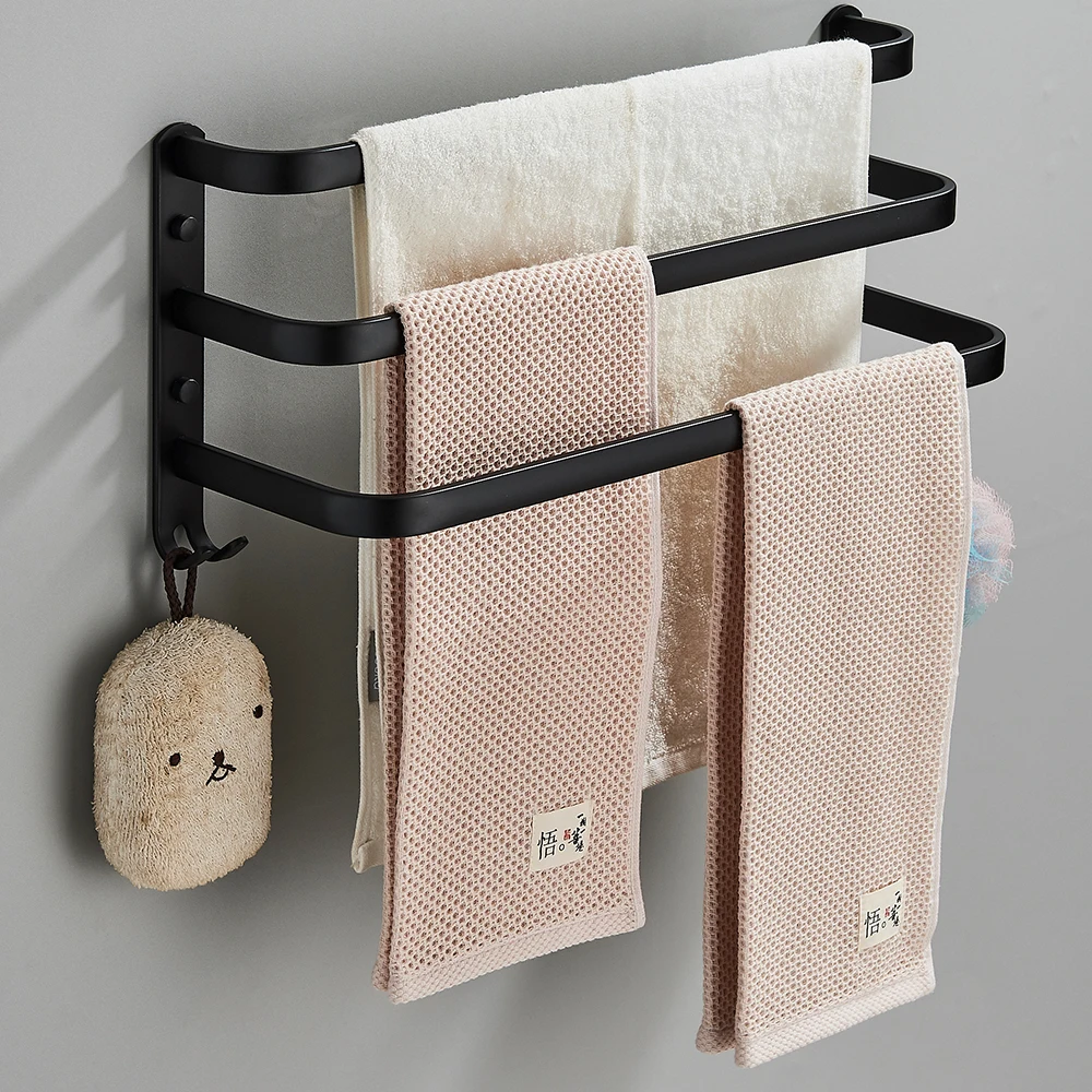 Matt Black Bathroom Accessories Kit Gold Stainless Steel Hardware Set Shelves Roll Toilet Paper Holder Robe Hook Towel Rail Rack