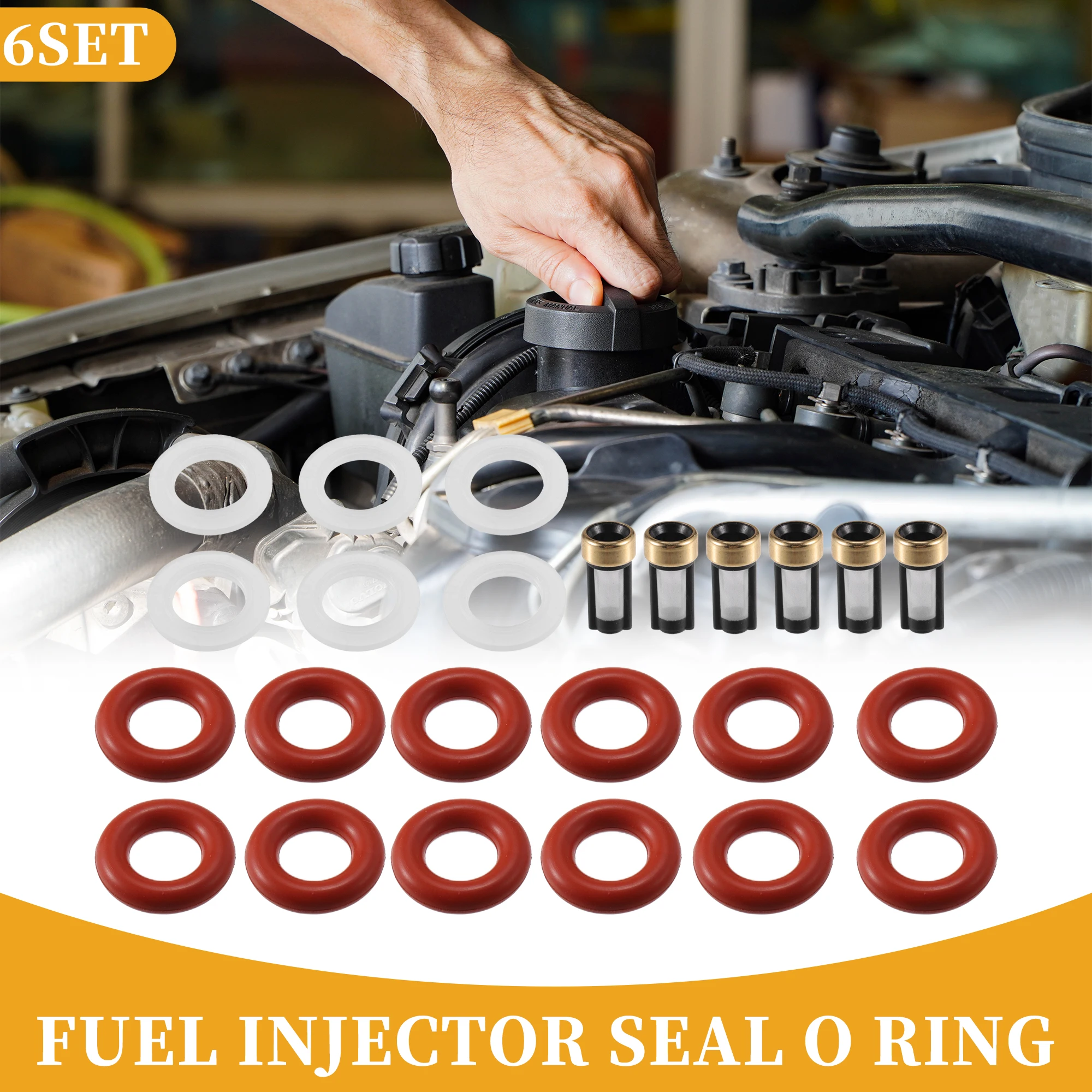 thumbnail image 2 of Fuel Injectors For Honda Accord Unique Bargains Fuel Injector Seal O Ring Car O-Ring Rebuild Repair Kit For Honda Civic CRV Keihin Nbr Rubber 4 Sets EVO Car & Truck Fuel Injectors 2 of 14