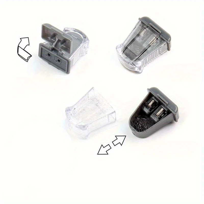 Random 5Pcs Double-Hole Pencil Sharpeners 2.0 Thick Core, Compact And Sharp, Can Be Cut Without Hands. Perfect For Office And Sc - 3