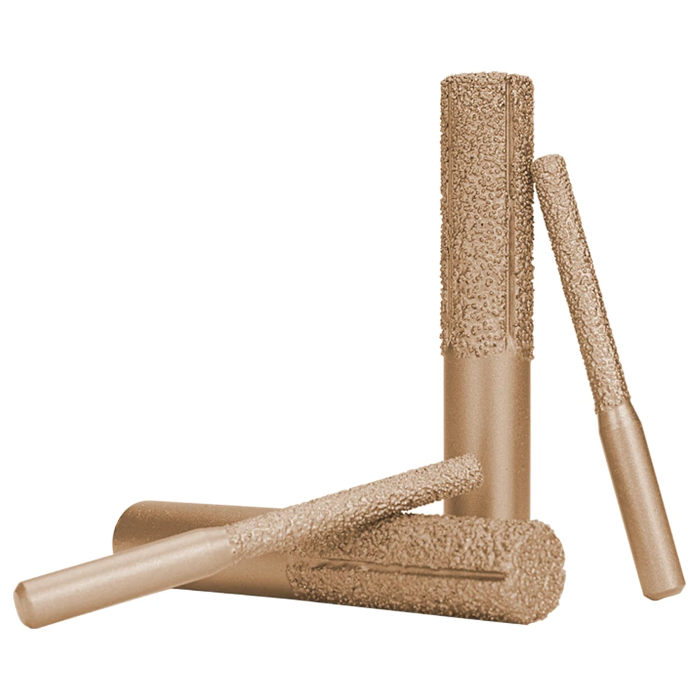 Diamant Router Bits Goldene Gelötete gerade Schaft Fräser Für Marmor Stein Granit Gravur Maschine Carving Rotation Werkzeug – Detail 6