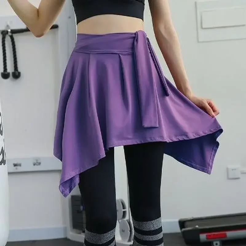 Tennis Skirt Women Slimming Hiding Buttocks Anti-Awkward Yoga Running Training Quick-Drying Fitness Short Sports Gym Accessories
