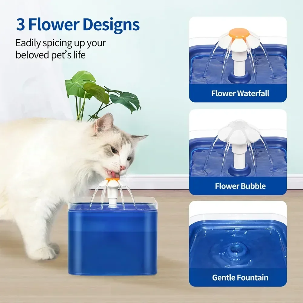 

Indoor Dog Fountain Drinking Automatic Dispenser Smart Water Filter Cat Light USB Bowl Cat LED Water Dispenser Water Feeder