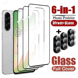 6 - in - 1 Full Cover Tempered Glass Screen Protector - 3 Full Glass 3 Films (A36 5G)