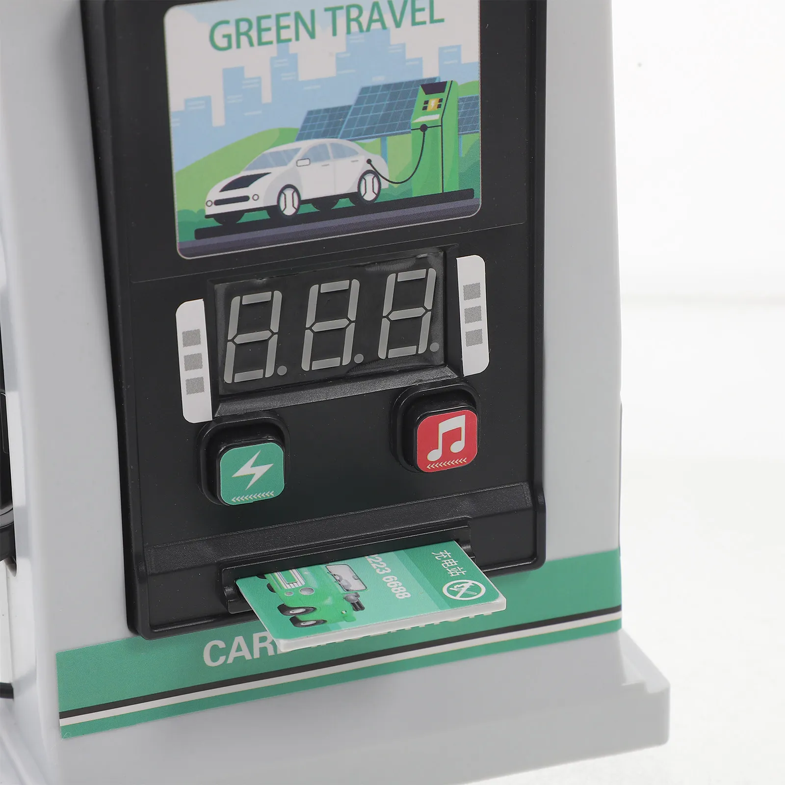 시뮬레이션 충전기 DIY 교육용 인터랙티브 카드 스와이핑 음성 안내 디지털 디스플레이 어린이 학습용 장난감