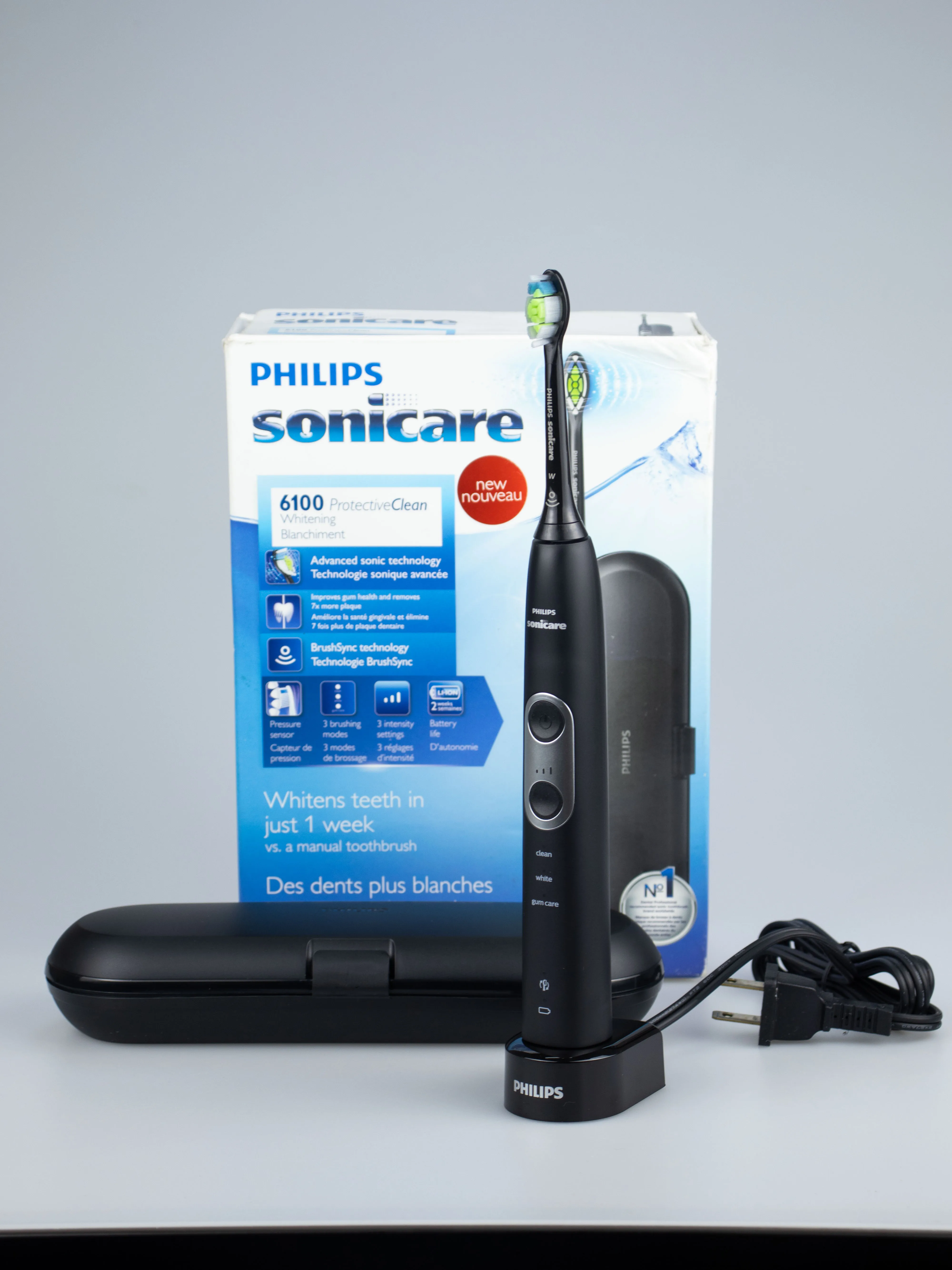 Philips Sonicare 6100 HX6870 Rechargeable Electric Power Toothbrush Replacement head, Black