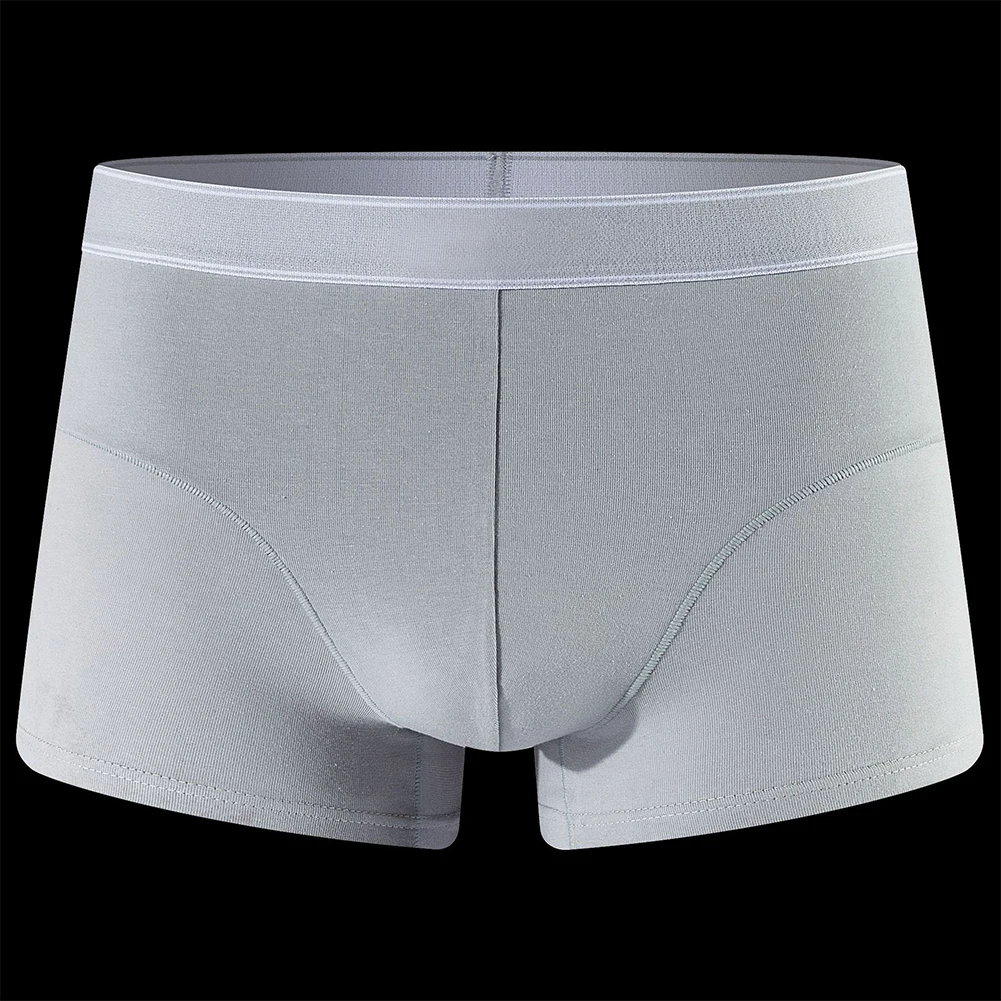 

Sexy Men Ice Silk Breathable Middle Rise Traceless Boxer Briefs Pouch Underwear Shorts Trunks Underpants Male Boxers Panties