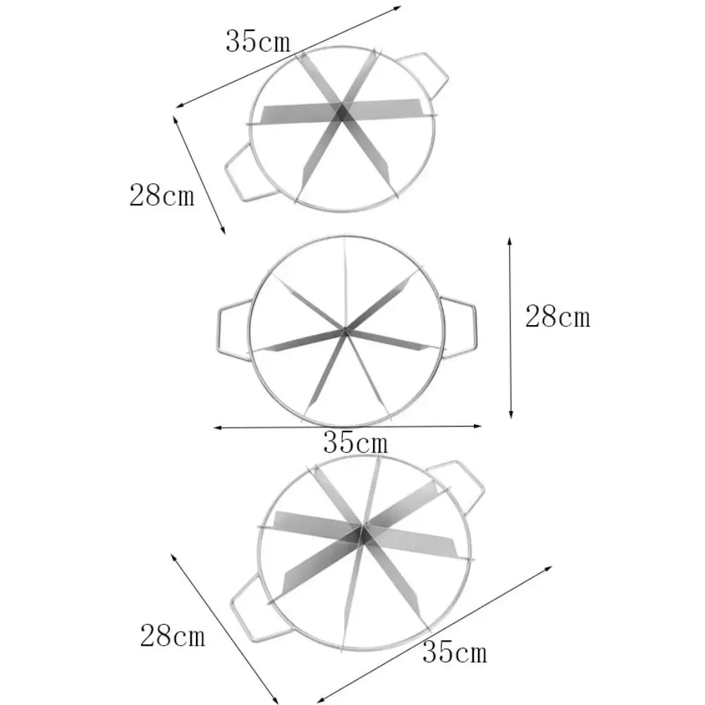 Household Stainless Steel Pizza Cutter with Handle Rust-proof Cake Slicers Divide Equally Durable Watermelon Slicer Dough pizza cutter cake cutter