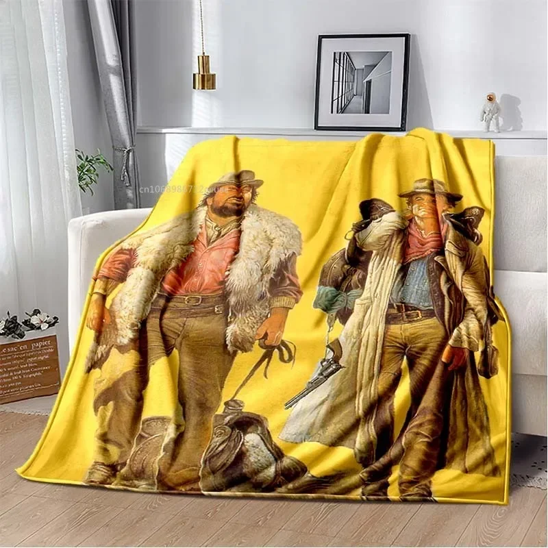 Graphics Baby Blanket Terence Hill and Bud Spencer Soft Home Bedroom Bed Office Cover Decor Comfortable Throw Blankets Kids 2
