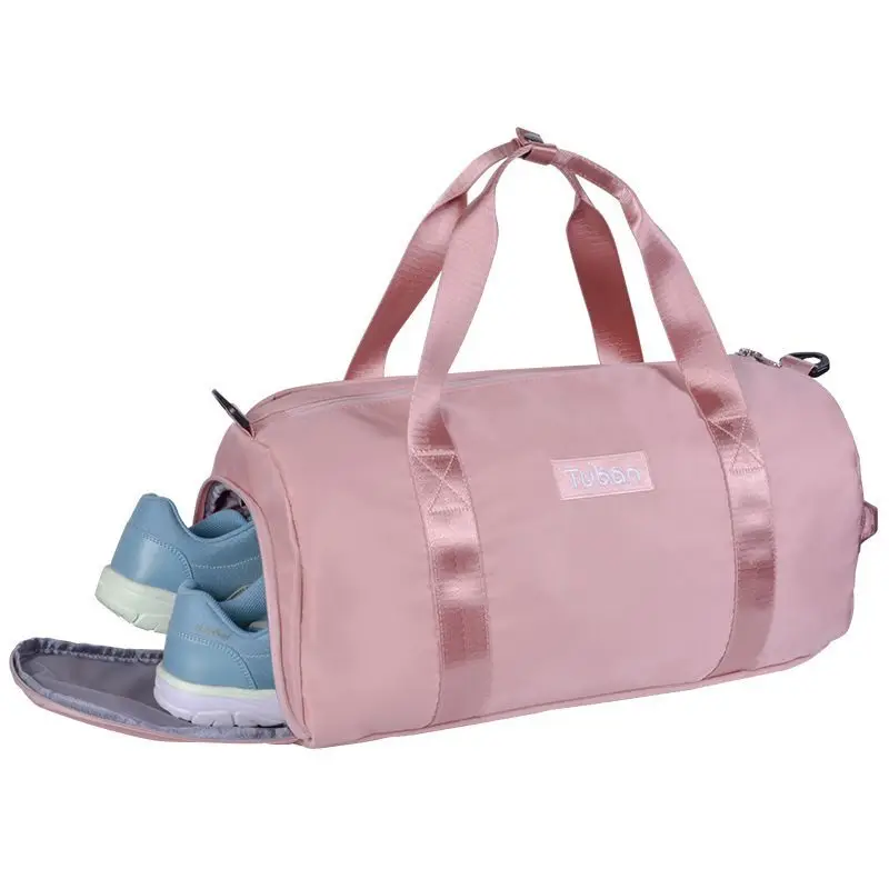 Large Capacity Travel Bags Men's Handbag Casual Shoulder Luggage Bag Hand Travel Tote Bag Wet Dry Pockets Waterproof
