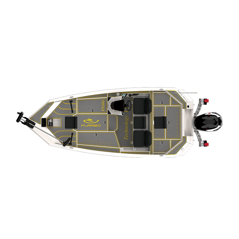 6.4m Luya boat FS640 for 3 people to travel with high horsepower and fast speed offshore fishing boat aluminum alloy yacht