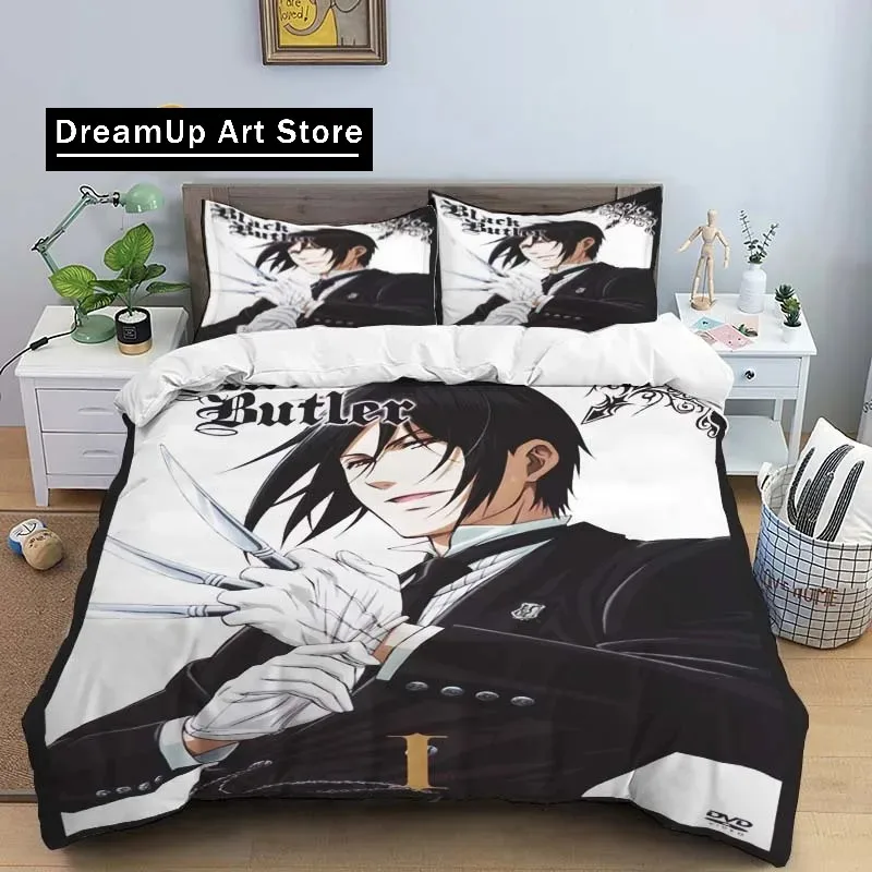 3D Print Fashion Anime Black Butler Bedding Set Boys Girls Twin Queen King Size Duvet Cover Pillowcase Bed boys Adult Bedroom 6