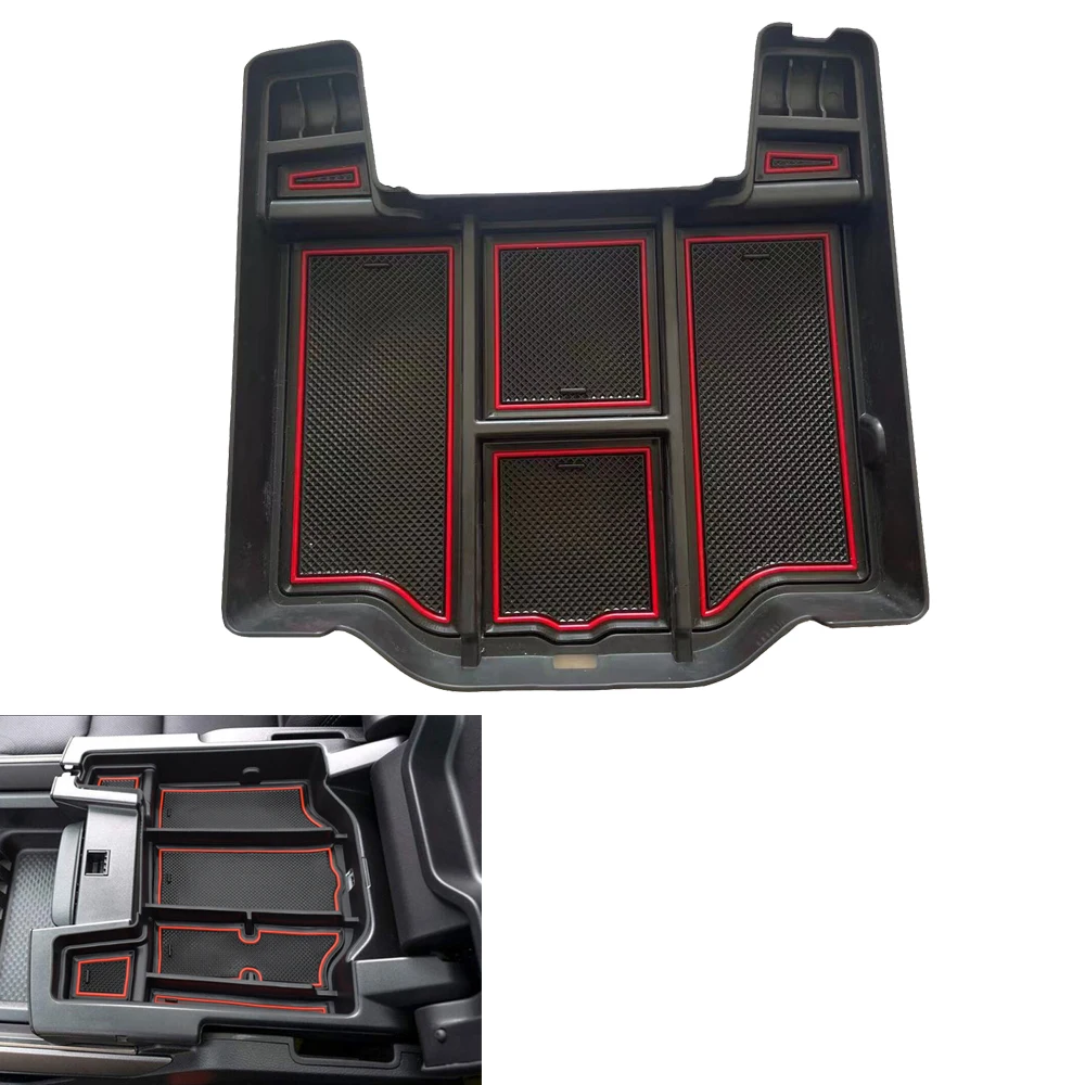

For Dodge RAM 1500 2500 3500 2019 2020 2021 2022 Center Console Organizer Armrest Hidden Storage Box
