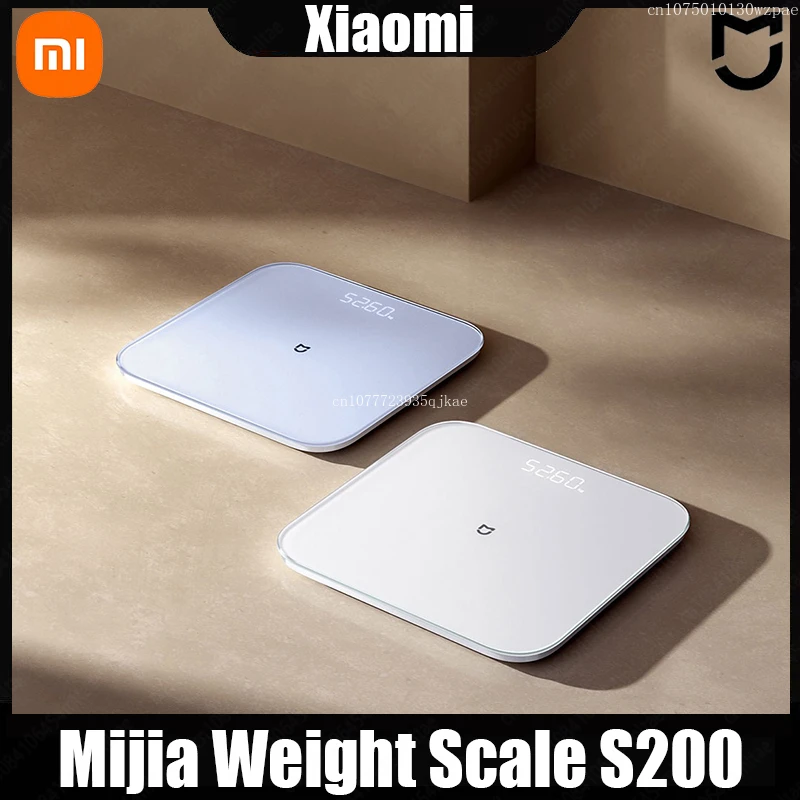 Xiaomi Mijia Smart Weight Scale S200 Bluetooth 5.4 High Precision Weighing Sensor LED Digital Display Compatible Mijia App