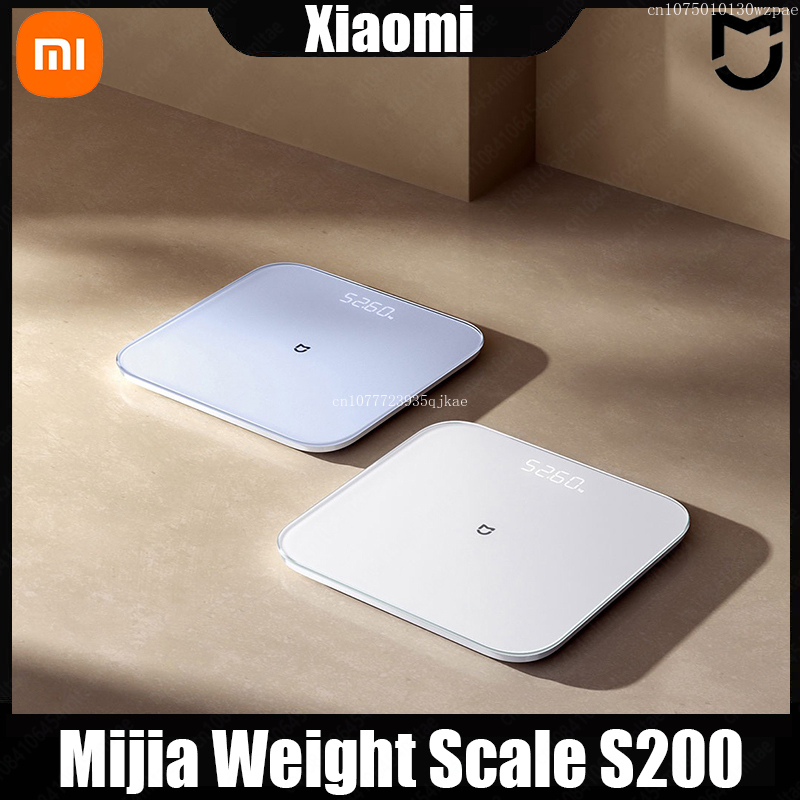 Xiaomi Mijia Smart Weight Scale S200 Bluetooth 5.4 High Precision Weighing Sensor LED Digital Display Compatible with Mijia App