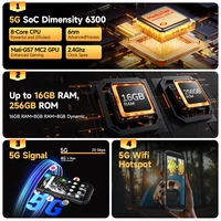 【2025 New】Ulefone Armor X32 Pro 5G Rugged Phone Smartphone Android 14 16GB RAM 256GB ROM 64MP Main Camera Dimensity 6300 NFC - Image 2