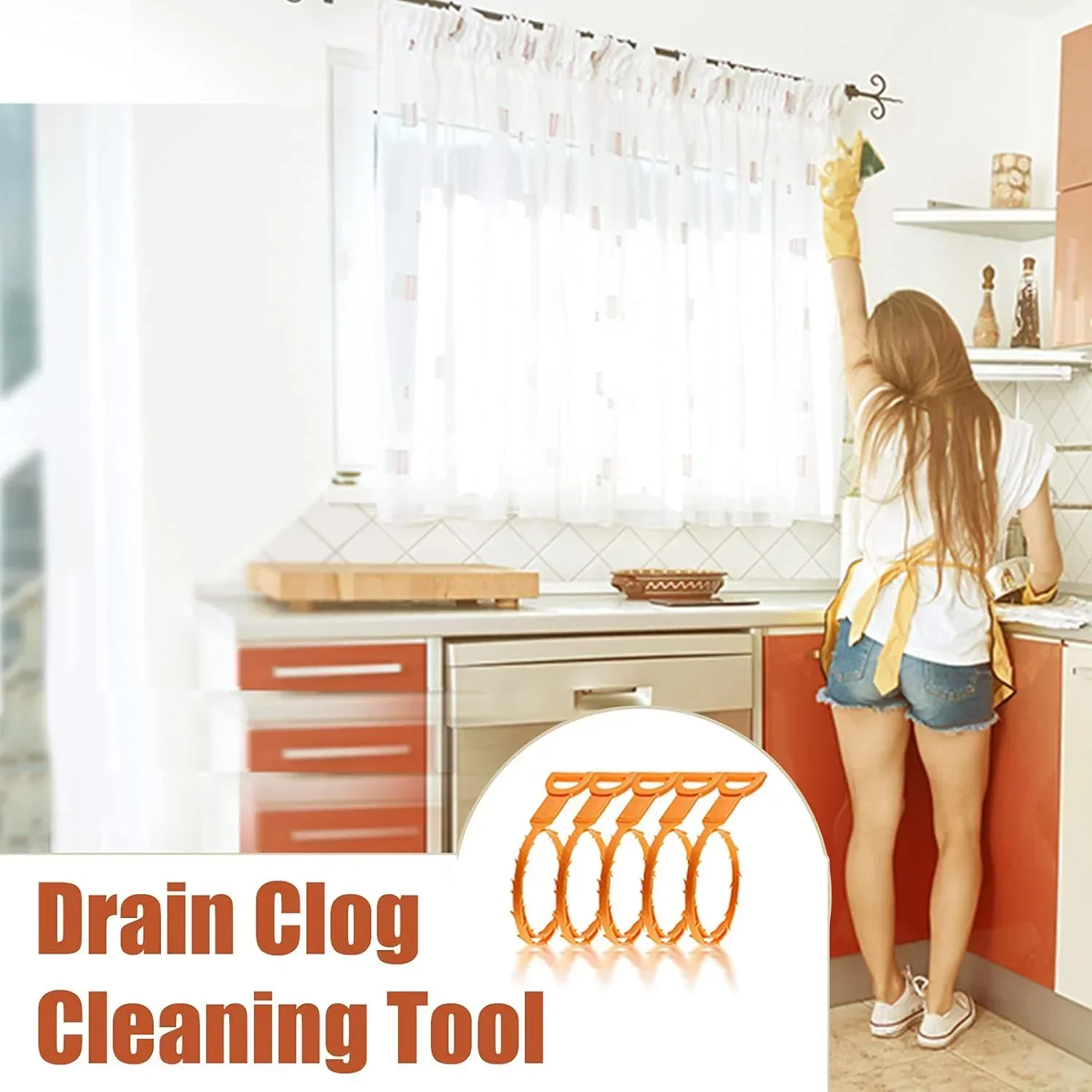 Hair Dredging Hook Sewer Unblock Tools Pipes and Sinks Drain Clog Remover Toilet Drainage Outlet Cleaning Supplies sewer unblock tools