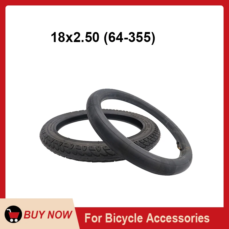 

high quality 18x2.50 65-355Tire inner outer tire for 18 Inch Electric Bikes E-bikes Kid Unicycle Small BMX&Scooter Part