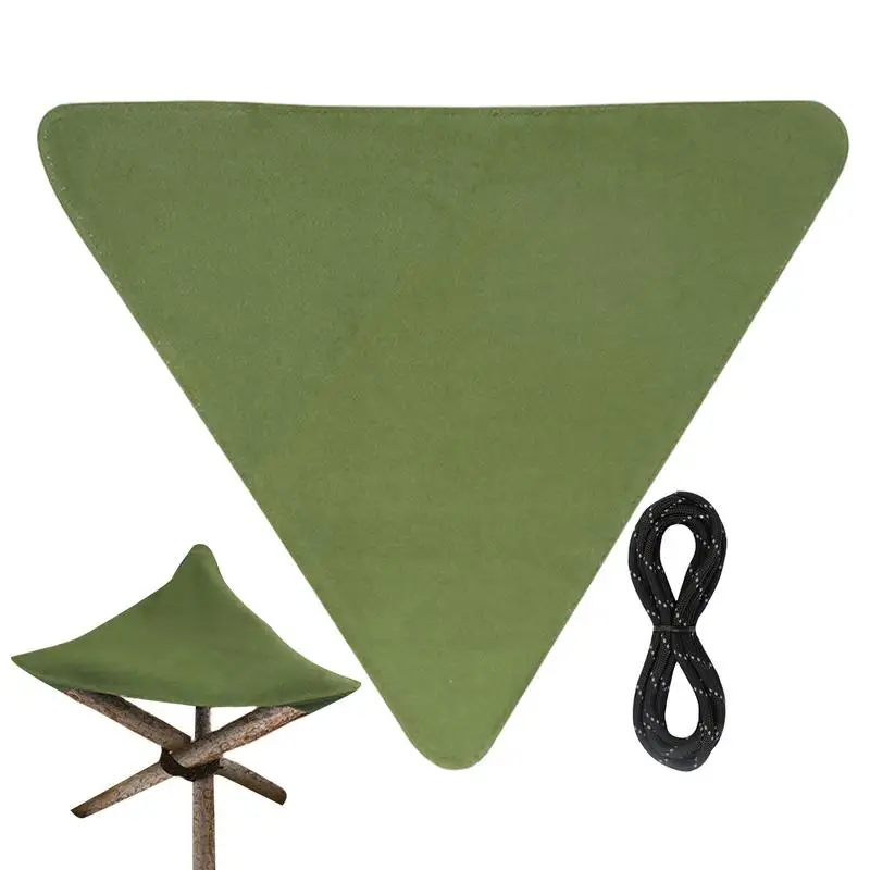 Portable Folding Tripod Camping Stool Cloth Outdoor Fishing Slacker Chair Waterproof Canvas Triangle Stool Fishing Chair