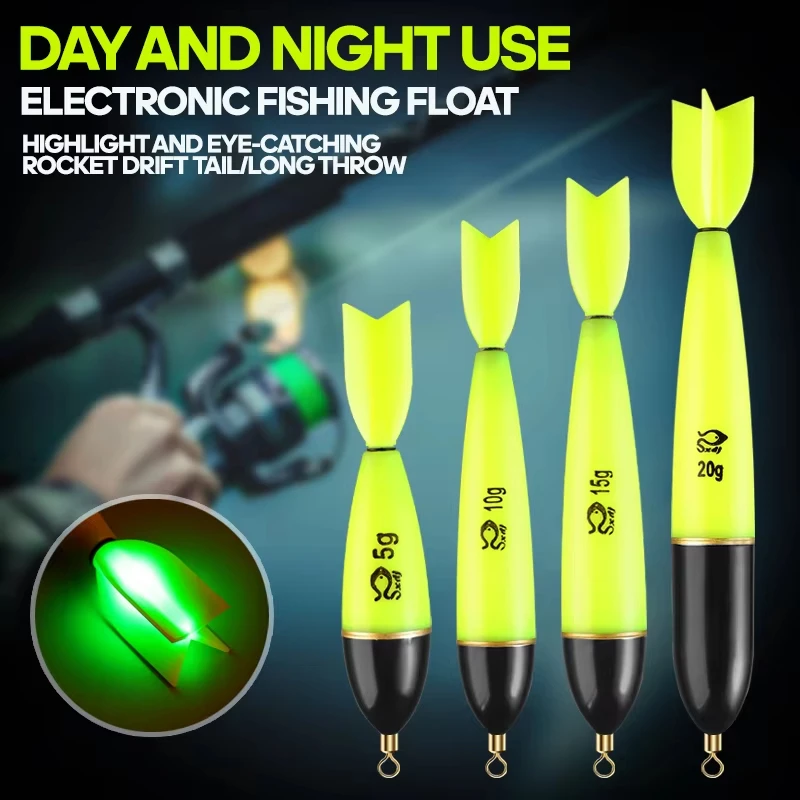 Flotteurs lumineux pour pêche de nuit en mer et océan accessoires pêche nocturne lumière bobber