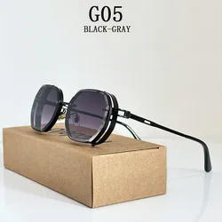Steampunk Square Designer Sunglasses - Fashionable Trendy Eyewear (As the picture)