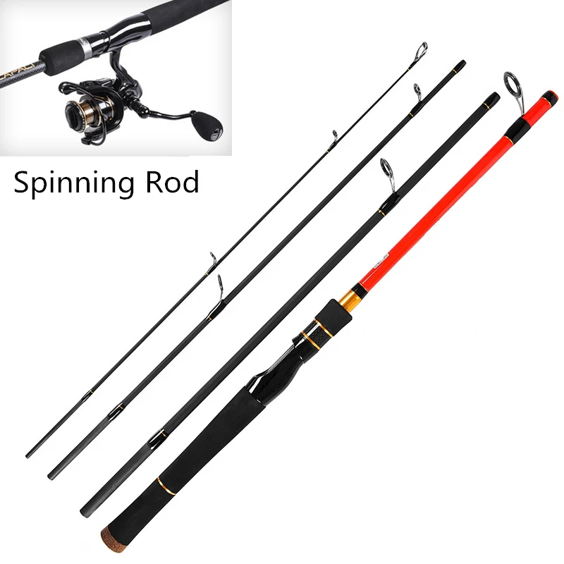 Yiyi 4-section Carbon Fiber Portable Travel Fishing Rod Ultra