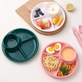 WORTHBUY Piatto per insalata di frutta adatto al microonde piatti per la cena divisi riutilizzabili piatti per alimenti torta vassoio da Dessert stoviglie da cucina 1