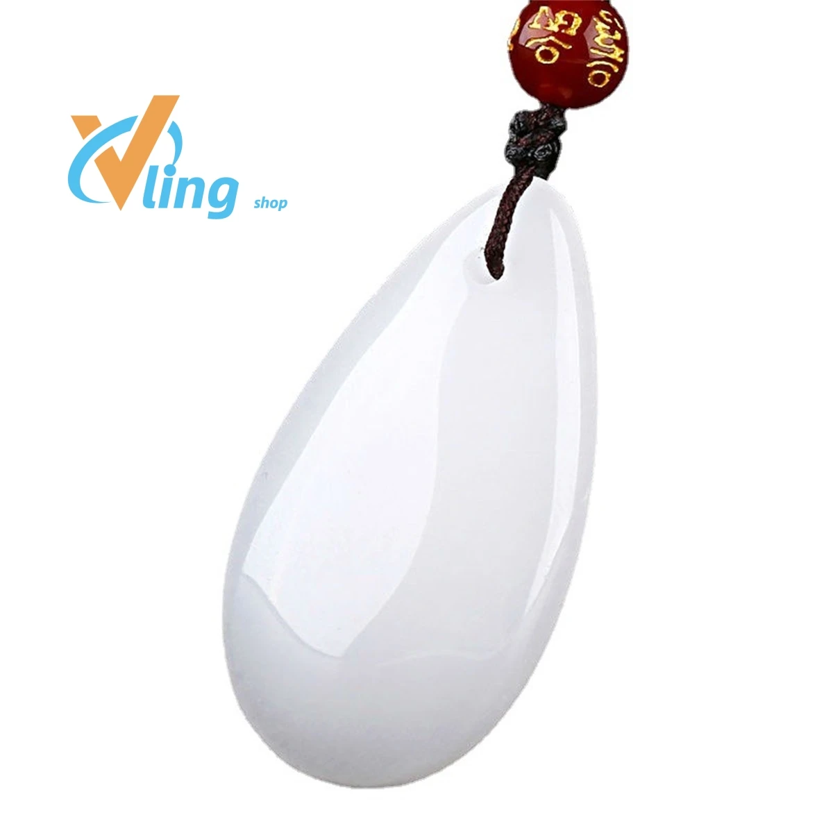 Jade Factory Jade Jewelry Pendant Wholesale Xinjiang White Jade Classic Women's Droplet PendantFashion Gift Charm Retro Amulet
